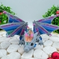 Preview: Wolfskristalldrache – Mystische Kristallkraft Silber